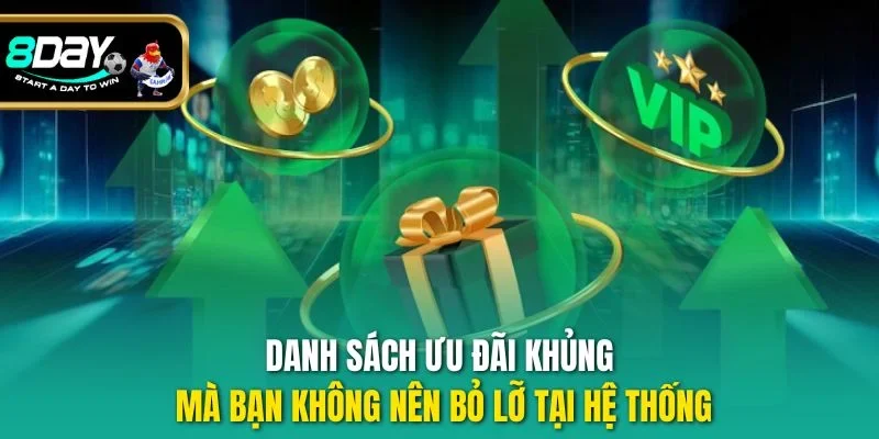 Danh sách ưu đãi khủng mà bạn không nên bỏ lỡ tại hệ thống
