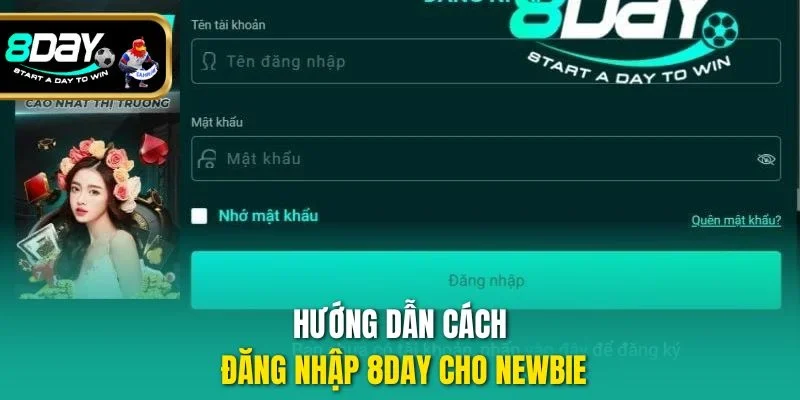 Hướng dẫn cách đăng nhập 8DAY cho newbie
