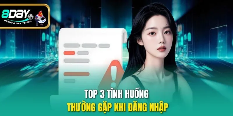 Top 3 tình huống thường gặp khi đăng nhập